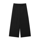 Znbbw New Summer Style High Waist Shows Thin Solid Color Casual Fashion Wide Leg Trousers 9929026