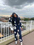 Znbbw Trend Printing Wood Cotton Loose Sweaters Y2K Hip Hop Street Men And Women Take A Break