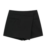 Znbbw New Textured Solid Color Fashionable Skirt Pants 5427407