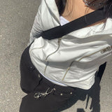 2025 Autumn / Winter Women's Wear Online Celebrity Blogger Spice Girls Street Handsome Industrial Style Zippers Show Thin Jackets