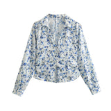 Znbbw Spring Print Slim Shirt 2580126 Medium Skirt 2581133