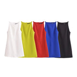 Znbbw French Dress 2024 New Straight Collar Sleeveless Slimming Hip Skirt 9479049