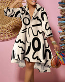 Znbbw Independent Station New Fashion Printed Dress Women's Spot