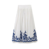 Znbbw New Embroidered Loose Version Shirt 5107240 Skirt 5107245