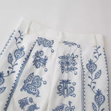 Znbbw New Embroidery Fashion Baggy Trousers Wide-Legged Pants 2731240