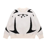 Znbbw Street Y2k Coat Sports Street Hip-Hop Leisure Color Impact Style Knitted Couple Sweaters Wear Fashion