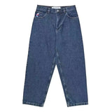 Znbbw Baggy Jeans Street Hip-Hop Rock Pattern Harajuku Wide-Legged Straight-Leg Pants