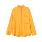 Znbbw New Pocket Pendent Loose Shirt Elastic Waist Pant Suit