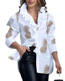 Znbbw Independent Station Spring And Summer Fashion Printed Long-Sleeved Ladies' Shirts In Stock