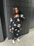 Znbbw Trend Printing Wood Cotton Loose Sweaters Y2K Hip Hop Street Men And Women Take A Break