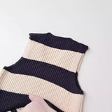 Znbbw New Striped Fashion Jumper Knitted Vest 6771102