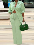 Znbbw New Women's Fashion And Leisure Printed Long-Sleeved Trousers Suit