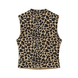 Znbbw Summer Animal Print Knitted Blouse 5584202 Half Skirt 5584203