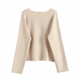 Znbbw New Autumn Style Emaciated Sweater Half Skirt Suit