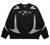 Znbbw Street Y2k Coat Sports Street Hip-Hop Leisure Color Impact Style Knitted Couple Sweaters Wear Fashion