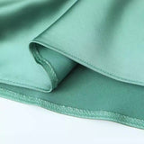 Znbbw New Silk Satin Texture Flute Sexual Dew Back Halter Skirt 2174331