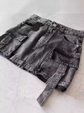 Znbbw Women's Short Skirt Plus Anti-Walking Guofu Gothic Black Y2k Mini Ski Fashion Harajuku