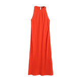 Znbbw New Slim Version In Spring Has An Elegant Sleeveless Sling Dress.