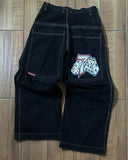 Znbbw Straight Jeans For Men Retro Hip-Hop Goth Street Clothing Harajuku Men's Casual Pants