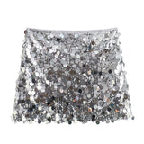 Znbbw 2024 New Sequins Decorative Fashion Miniskirt 3920139 808