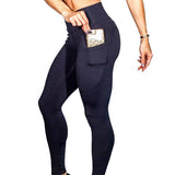 Znbbw Yoga Pants Solid Color Body-Building Exercise Running Fitness Training Tights Leggings For Women