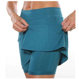 Znbbw Solid Color Medium Waist Skirt, Exercise Yoga, Three-Point Shorts, Skirt Trousers.