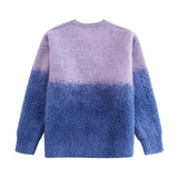 Znbbw New Spring Design Texture Splicing Embroidery Loose Sweater 2893405