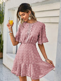Znbbw Spring / Summer New Front Piece Lace Dress INS Hem Cuff Lace Fringed Dress