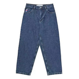 Znbbw Year's Popular Street Clothing JNCO Jeans Y2K Casual Hip-Hop Blue Baggy Jeans