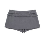 Znbbw New Spring Style Buckle Decoration Solid Color Fashion Dress Pants 25553140