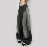 2024 The New Summer Style Water Wash Color Waist Pleated Loose Trouser Legs Casual Fashion Show Skinny Jeans