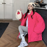 Case Lapel Liner Lamb Wool Cotton Coat Female Autumn And Winter Bread Clothes Warm Cotton-Padded Clothes Loose Casual Jacket