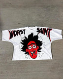 Znbbw Men's T-Shirts Oversized Graphics Gothic Harajuku Short-Sleeved Men's T-Shirts Y2k Top Friends