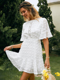 Znbbw Spring / Summer New Front Piece Lace Dress INS Hem Cuff Lace Fringed Dress