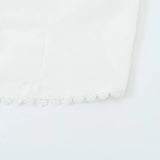 Znbbw New French Vintage Design Pleated Square Collar Bubble Sleeve Shirt