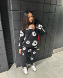 Znbbw Trend Printing Wood Cotton Loose Sweaters Y2K Hip Hop Street Men And Women Take A Break