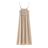 Znbbw Spring Style Honeycomb Detail Strap Flute Skirt 4387047