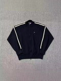 Znbbw Meitao New Alphabet Street Men And Women Loose Zipper Cardigan Flanged Sweater Jacket