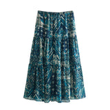 Znbbw Spring Printed Shirt 2459806 Wire Printed Skirt 2457 806Suit