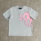 Znbbw Aesthetic High Street Hip-Hop Printed Letter Short-Sleeved T-Shirt Shorts Men's Summer Tide Brand Leisure Sports Suit