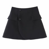 Znbbw New Blogger Lapel Slimming Short Suit Jacket + High Waist Short Skirt Suit