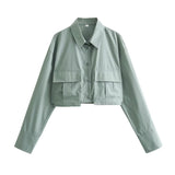 Znbbw New Four-Color Pocket Decorated Short-Sleeved Shirt