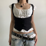2024 New Independent Station Street Fashion Solid Color Tight Slimming To Show Thin Cool Vest