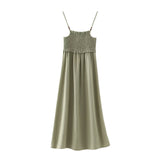 Znbbw Spring Style Honeycomb Detail Strap Flute Skirt 4387047