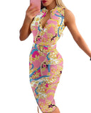 Znbbw Independent Station Popular Style Sexy Fashion Button Dress Dress With Belt