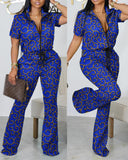 Znbbw Independent Station New Spring / Summer 2024 Fashion Printed Zipper Jacket 2-Piece Set