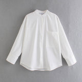 Znbbw New Pocket Pendent Loose Shirt Elastic Waist Pant Suit