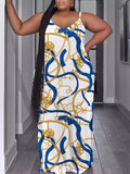 Znbbw Summer Fashion Leisure Sexy Print Suspender Dress