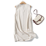 Znbbw Spring Style Casual Minimalist Elegant Sleeveless Dress