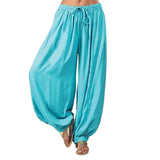 Znbbw Ladies' Knickers Loose Casual Rayon Wide Tube Pants Harlan Pants Yoga Dance Pants